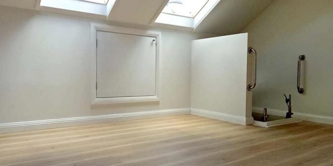 Attic room construction with skylights in Sydney